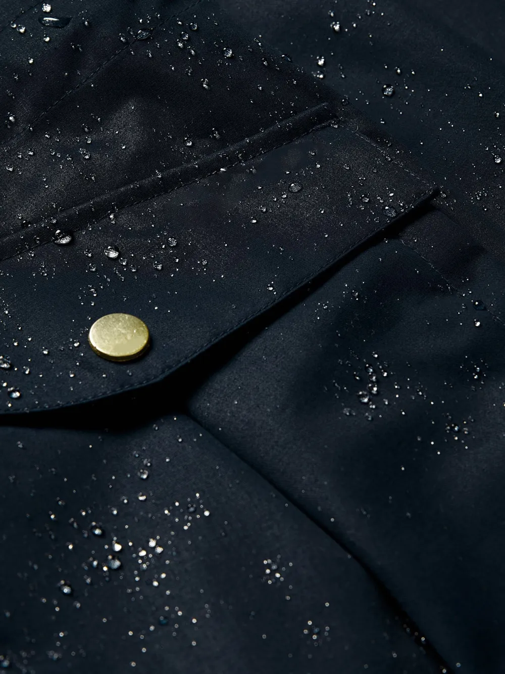 Navy Waterproof Raincoat with Hood