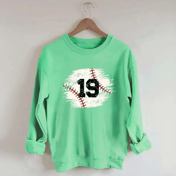 Custom Baseball Team Number Sweatshirt