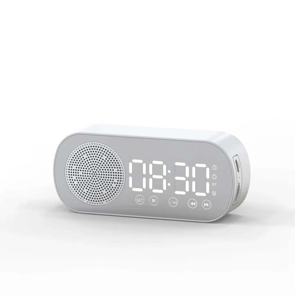Mirror Screen Clock with Speaker