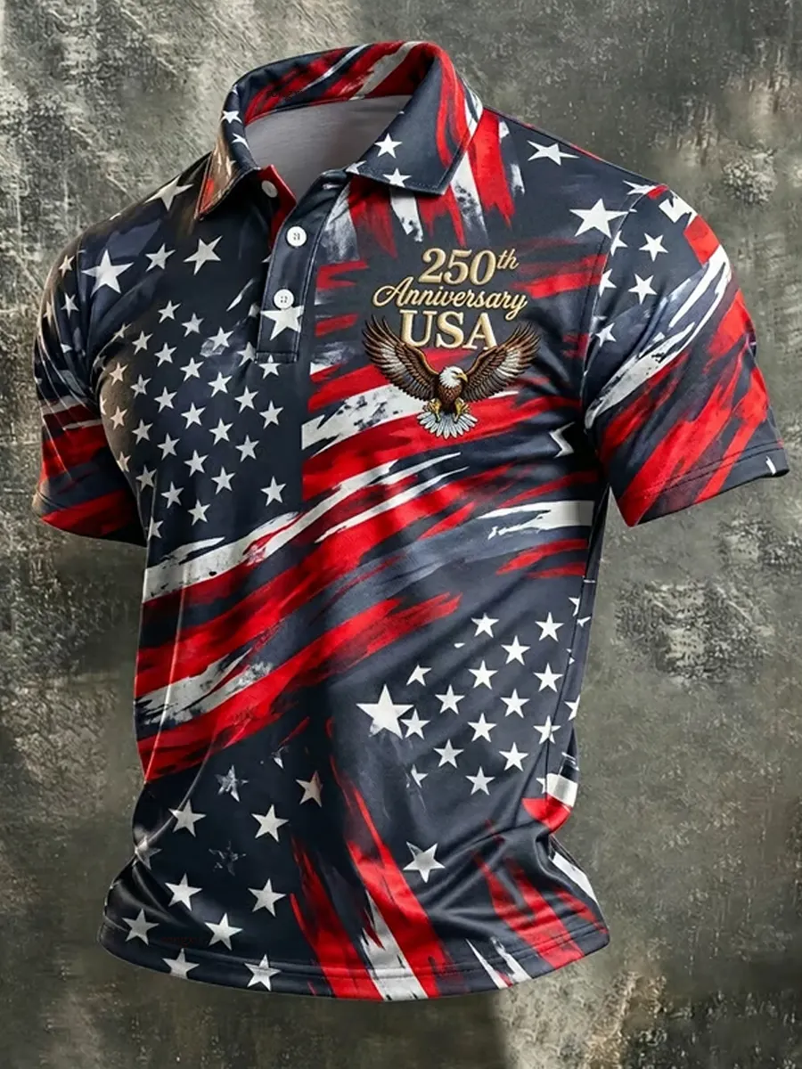 Men's 250th Anniversary Print Business Top