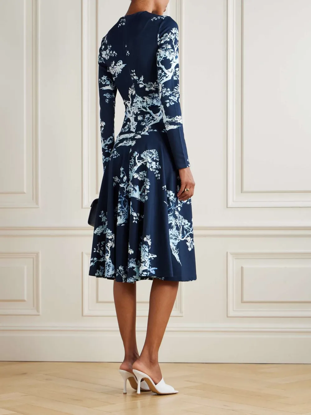 Ruched Waist Floral Dress