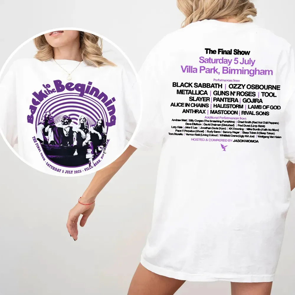 Black Sabbbth Back To The Beginning 2025 Black T-Shirt