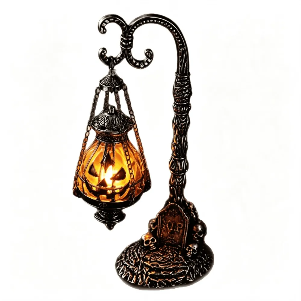 Halloween  Gothic Pumpkin Lantern Stand