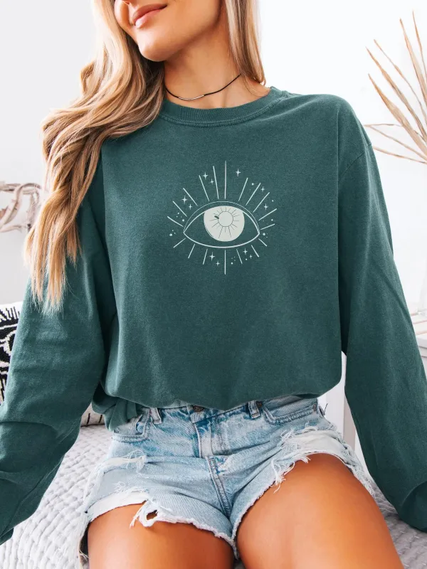 Gothic Eye Print T-Shirt
