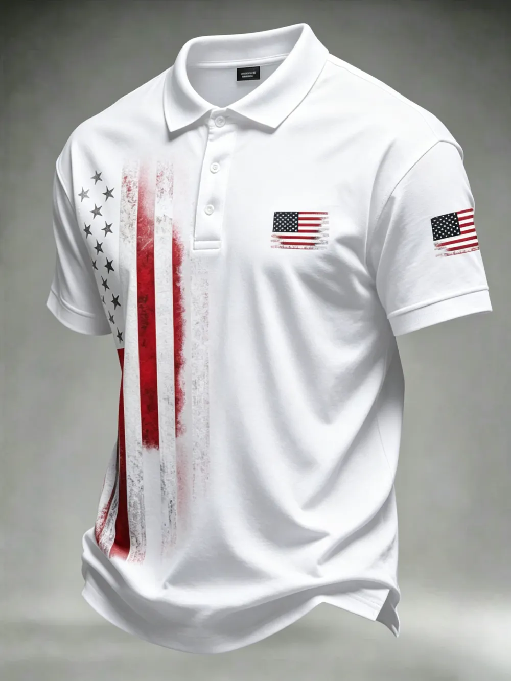 Men'S Casual 250Th Anniversary Celebration Of The Founding Of The United States Independence Day Personalized Printed Polo Shirt