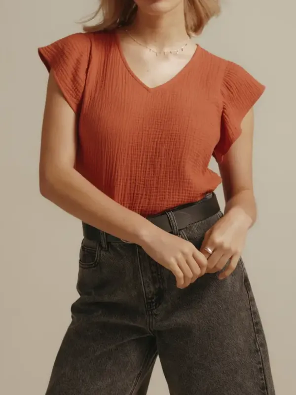  Frill Detail Blouse