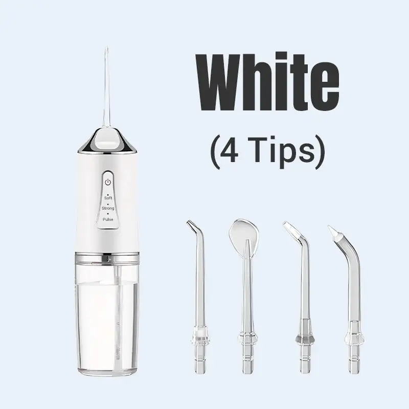 Electrically powered dental irrigator for thorough cleaning