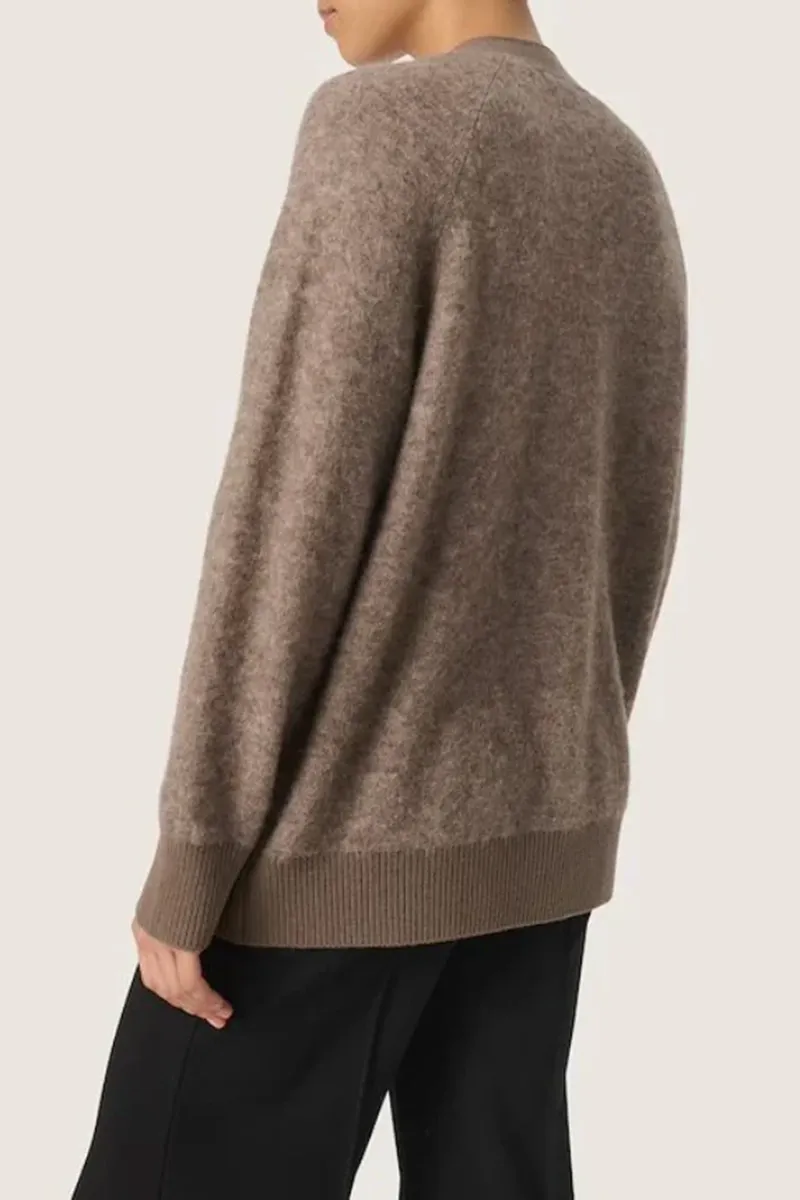 Loose Fit V-Neck Knit Cardigans