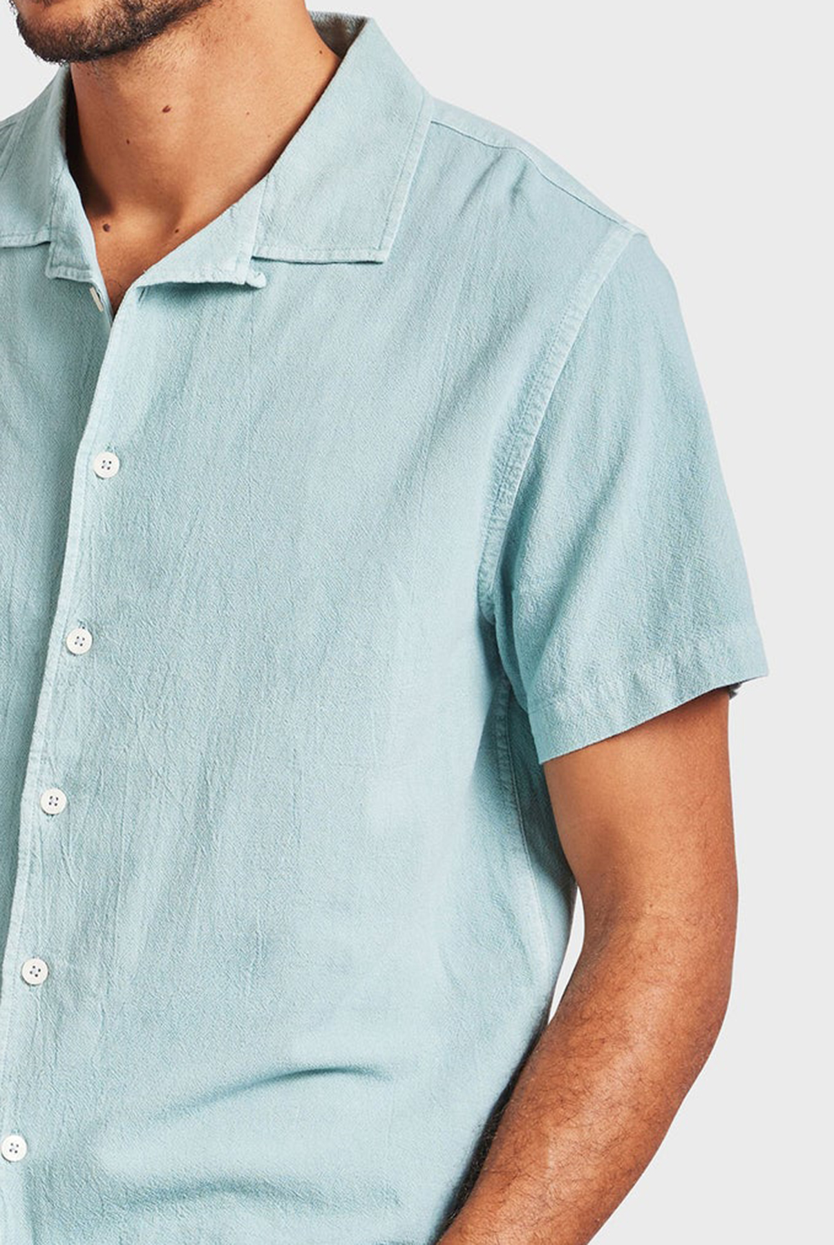 Jed Short Sleeve Shirt-Light dutch blue