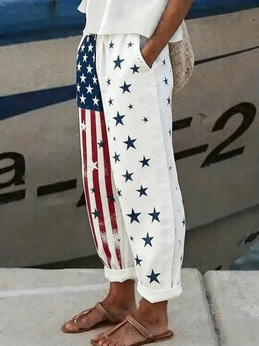 U.S. 250th Anniversary Linen Trousers