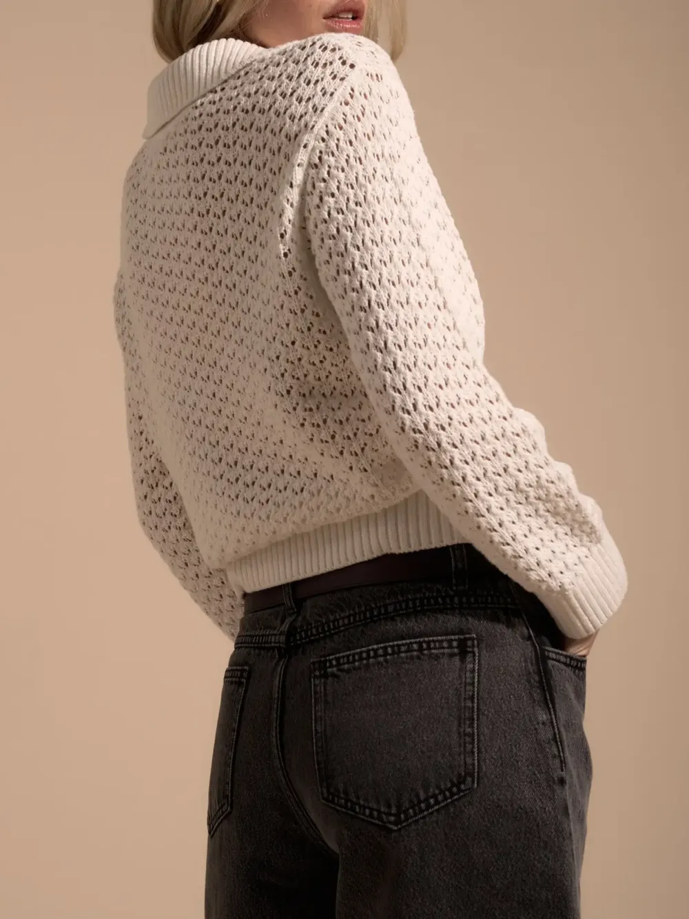 Knitted Henley Sweater