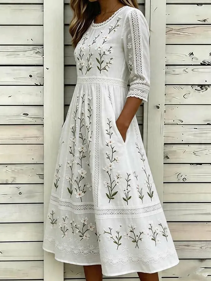 Women's floral printed casual dress