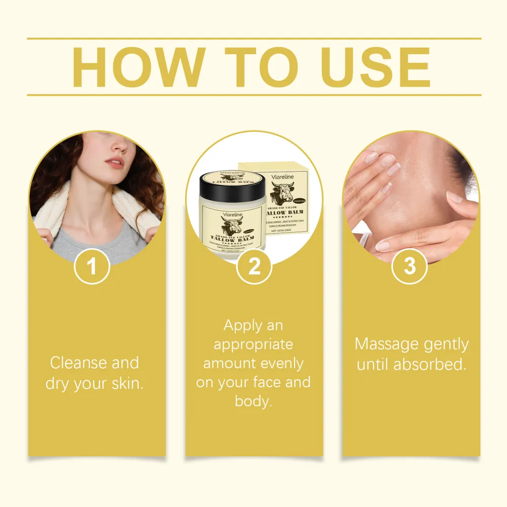 Cow fat honey skincare cream with smooth texture, comfortable and nourishing skin, gentle and moisturizing skincare cream