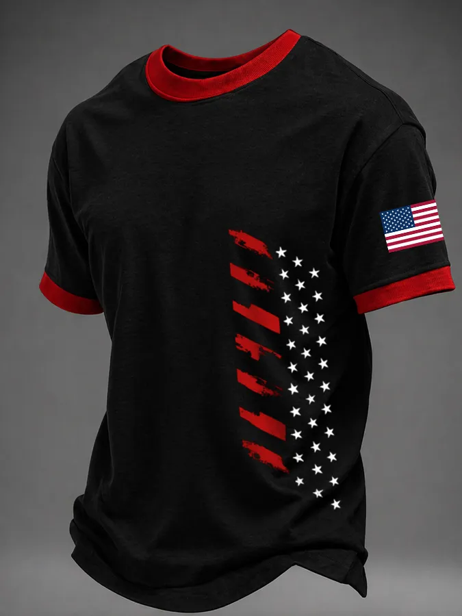 Men'S American Independence Day Casual T-Shirt