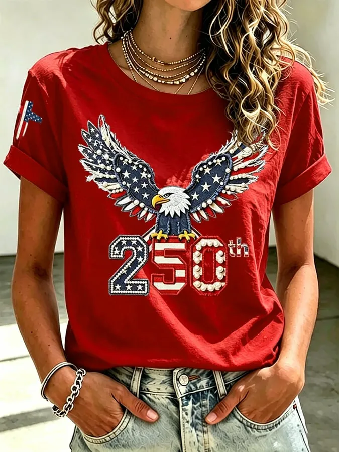 250Th Anniversary Edition Women'S Printed T-Shirt From The United States