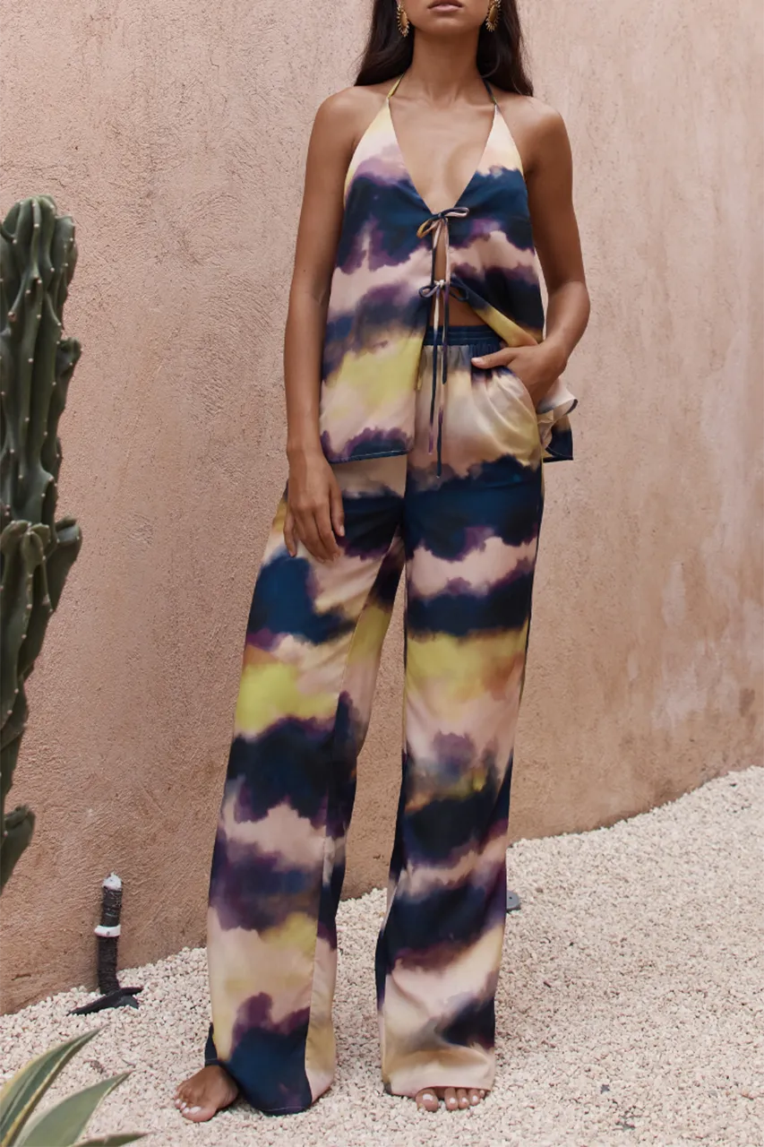 Tie Dye Loose Fit Beachy Pants