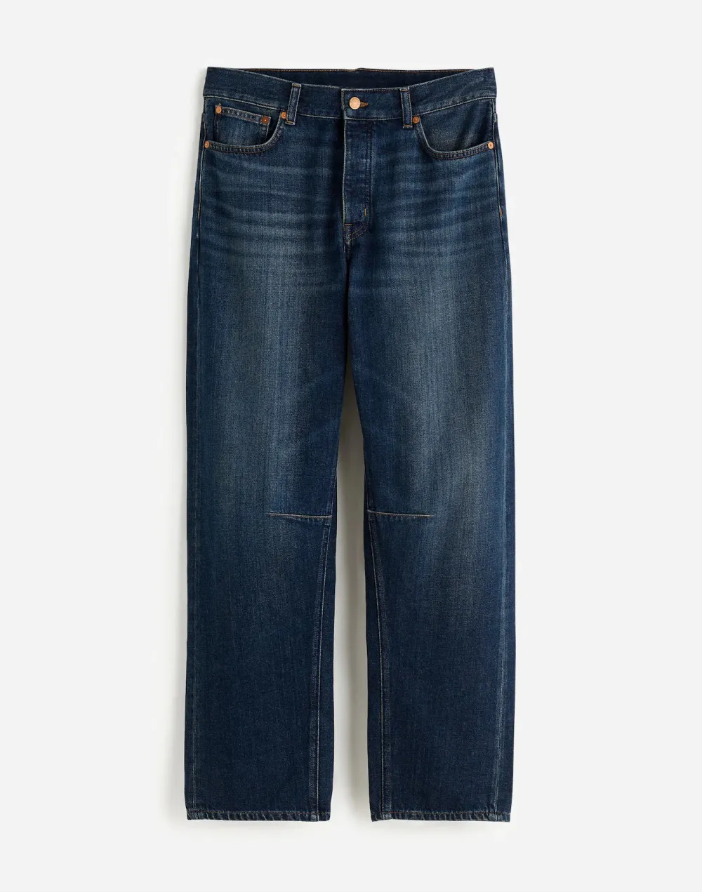 The Darted Barrel-Leg Jeans