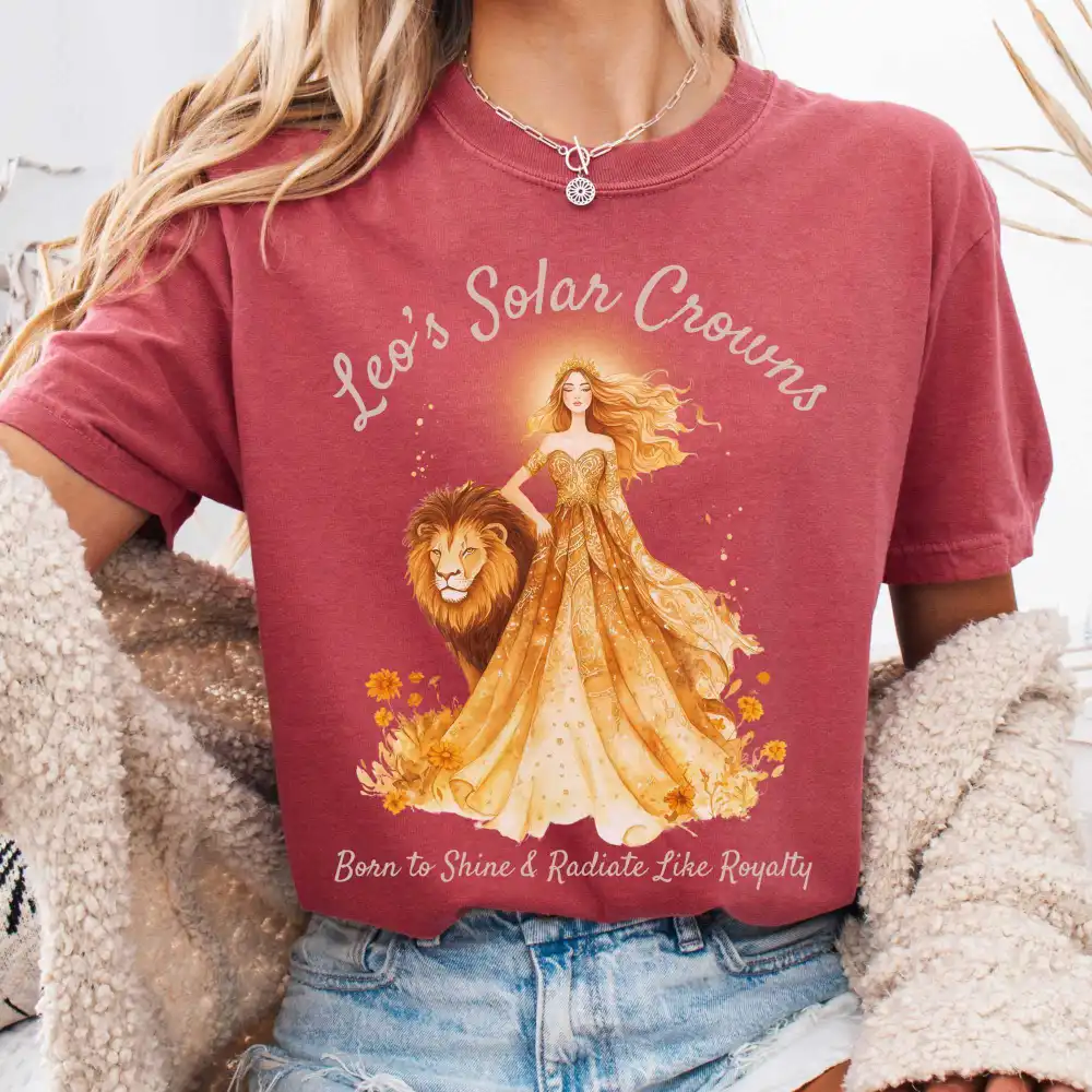 Leo's Solar Crowns Zodiac Shirt