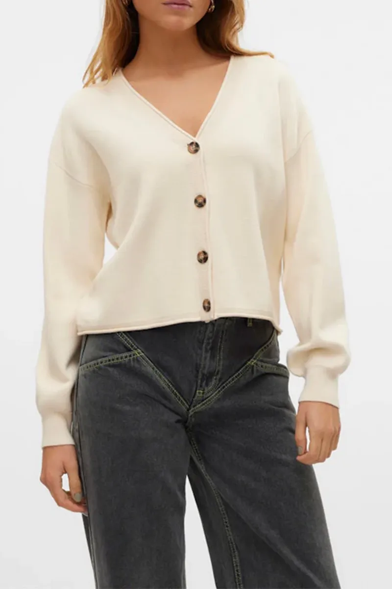 V-Neck Button Down Cardigans