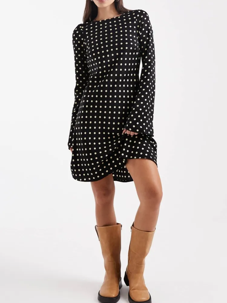 Polka Dot Regular Fit Dress