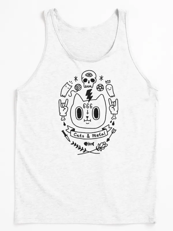 Cats and Metal Tank Top