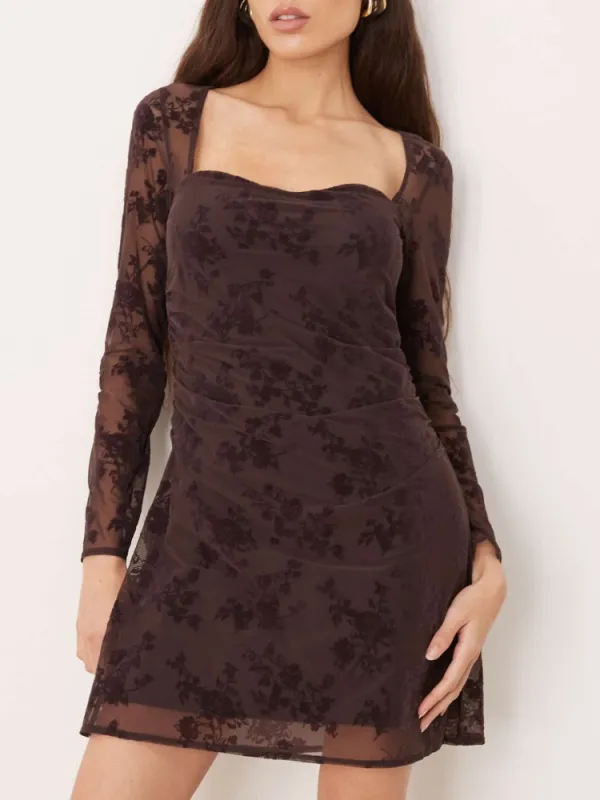 Square Neck Mini Dress