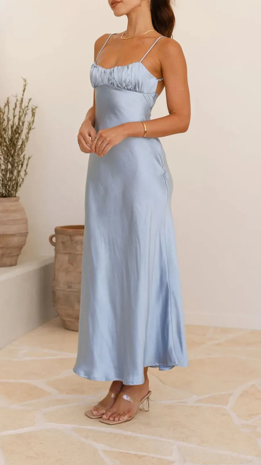 Open Back Sexy Maxi Dress
