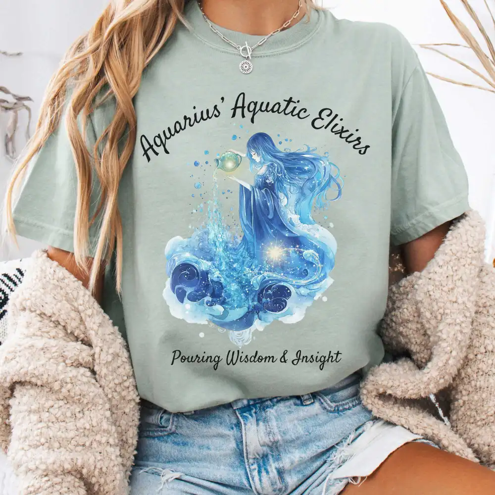 Aquarius Aquatic Elixirs Zodiac Shirt