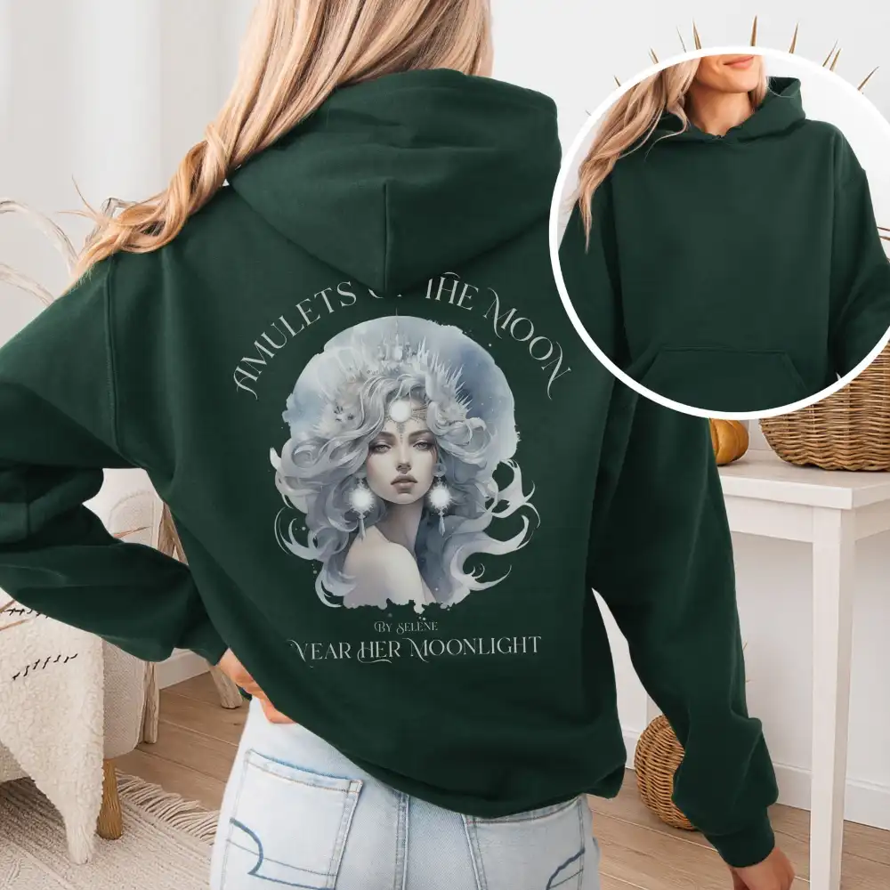 Moon Print Hoodie