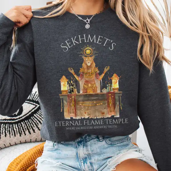Egyptian Lion Goddess Temple Sweatshirt