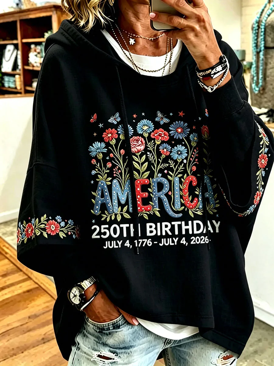 Women's 250th Anniversary Floral Hoodie