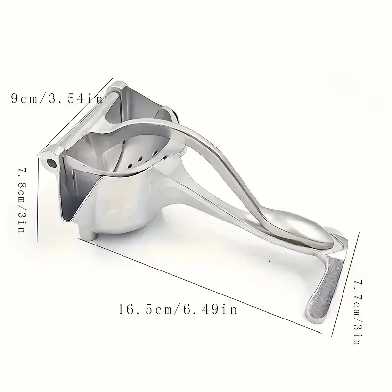 Silvery Stainless Steel Manual Juicer