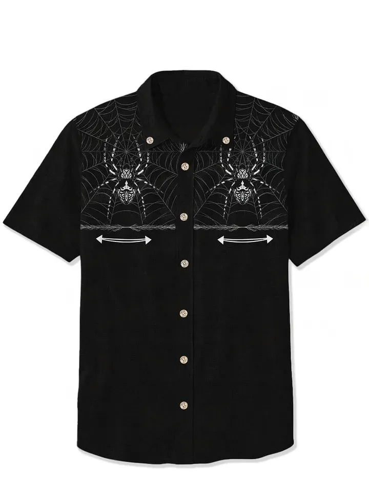 Spider On Spider Web - 100% Cotton Shirt