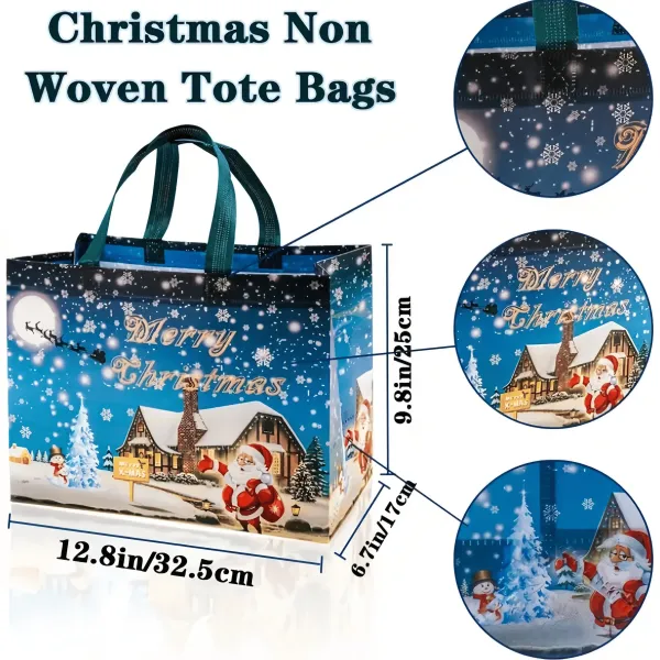 Large Unisex Multifunctional Non-Woven Christmas Gift   Bag with Handles