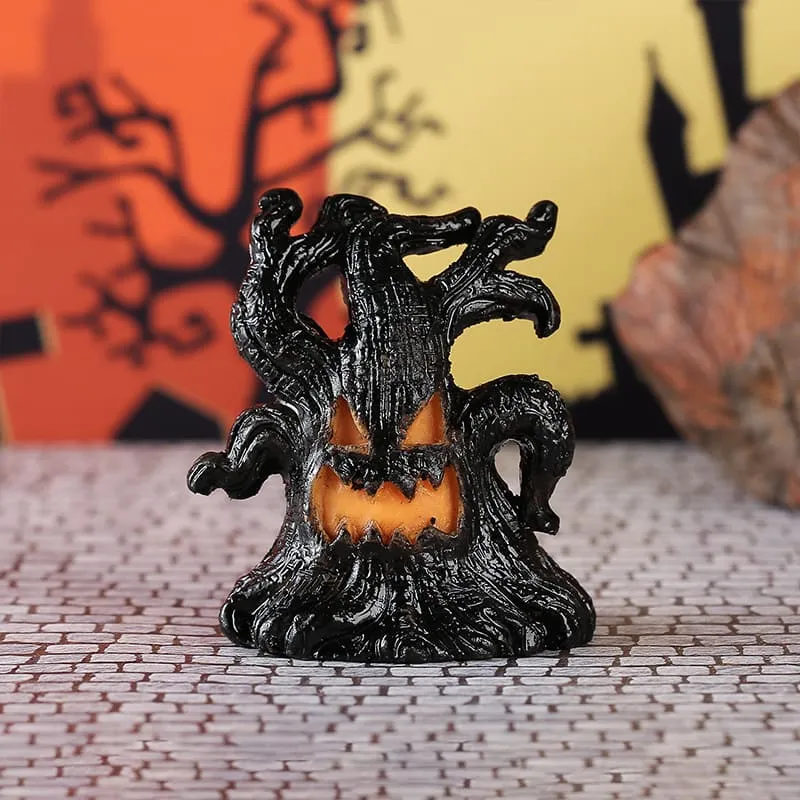 Halloween Tree Spirit LED Illuminated Decorative Resin Ornament