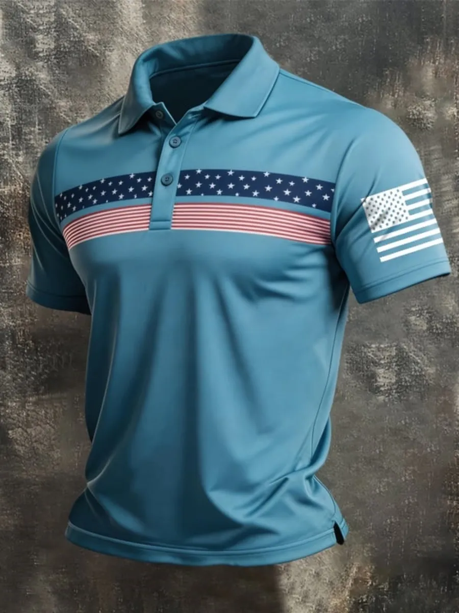 U.S. 250th Anniversary Print Men's Polo Shirt