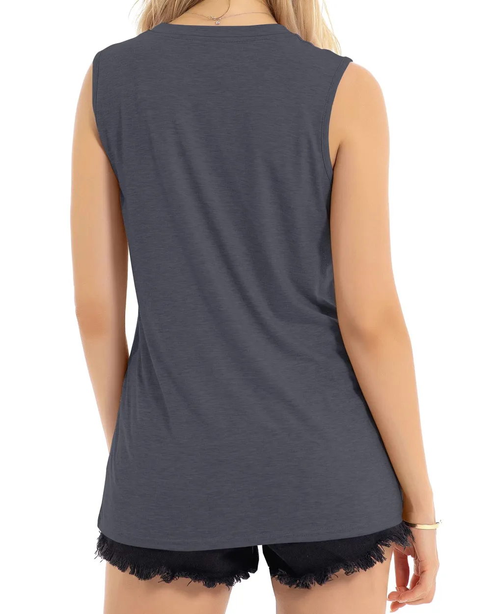 Bicolor Butterfly Print Tank Top