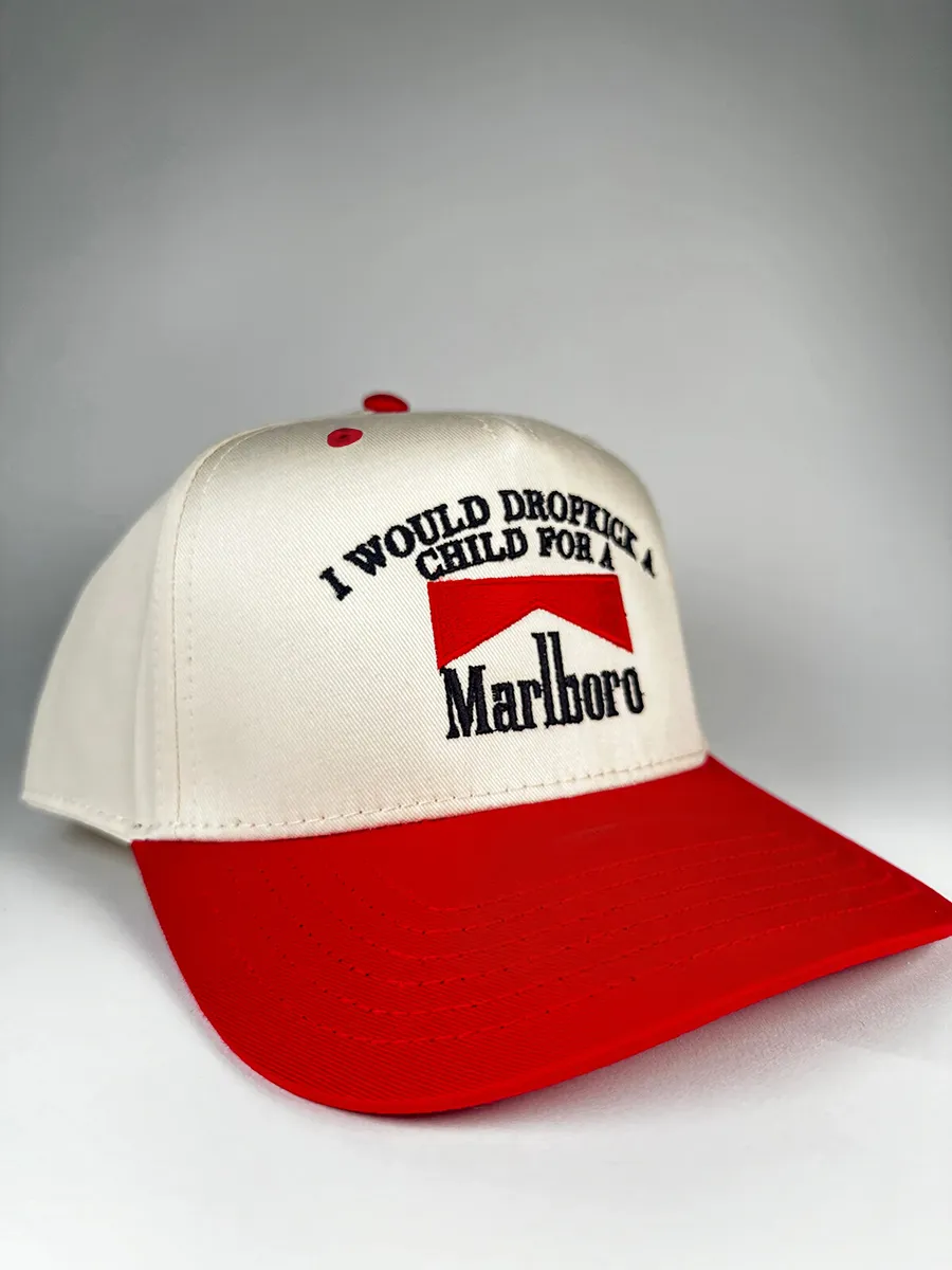 🔥Hot Sale 💕I Would Dropkick For A Malboro Embroidered Trucker Hat