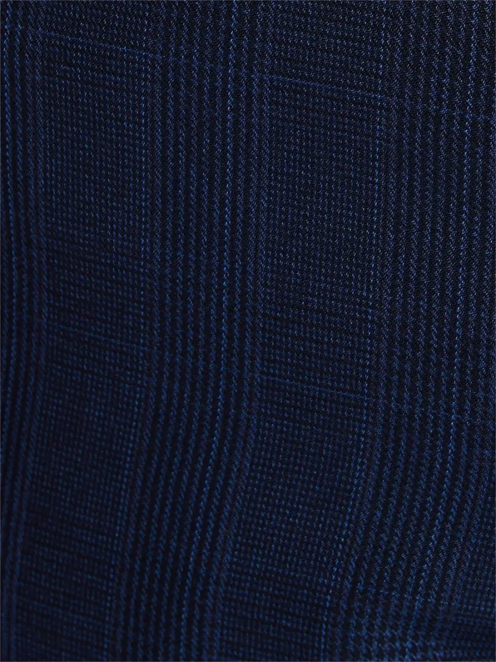 Dark Blue Regular Fit Polyester Trousers