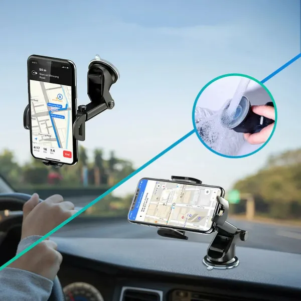 Rotating Telescopic Suction Phone Holder