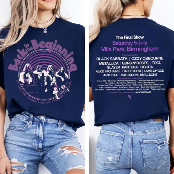 Black Sabbbth Back To The Beginning 2025 Black T-Shirt