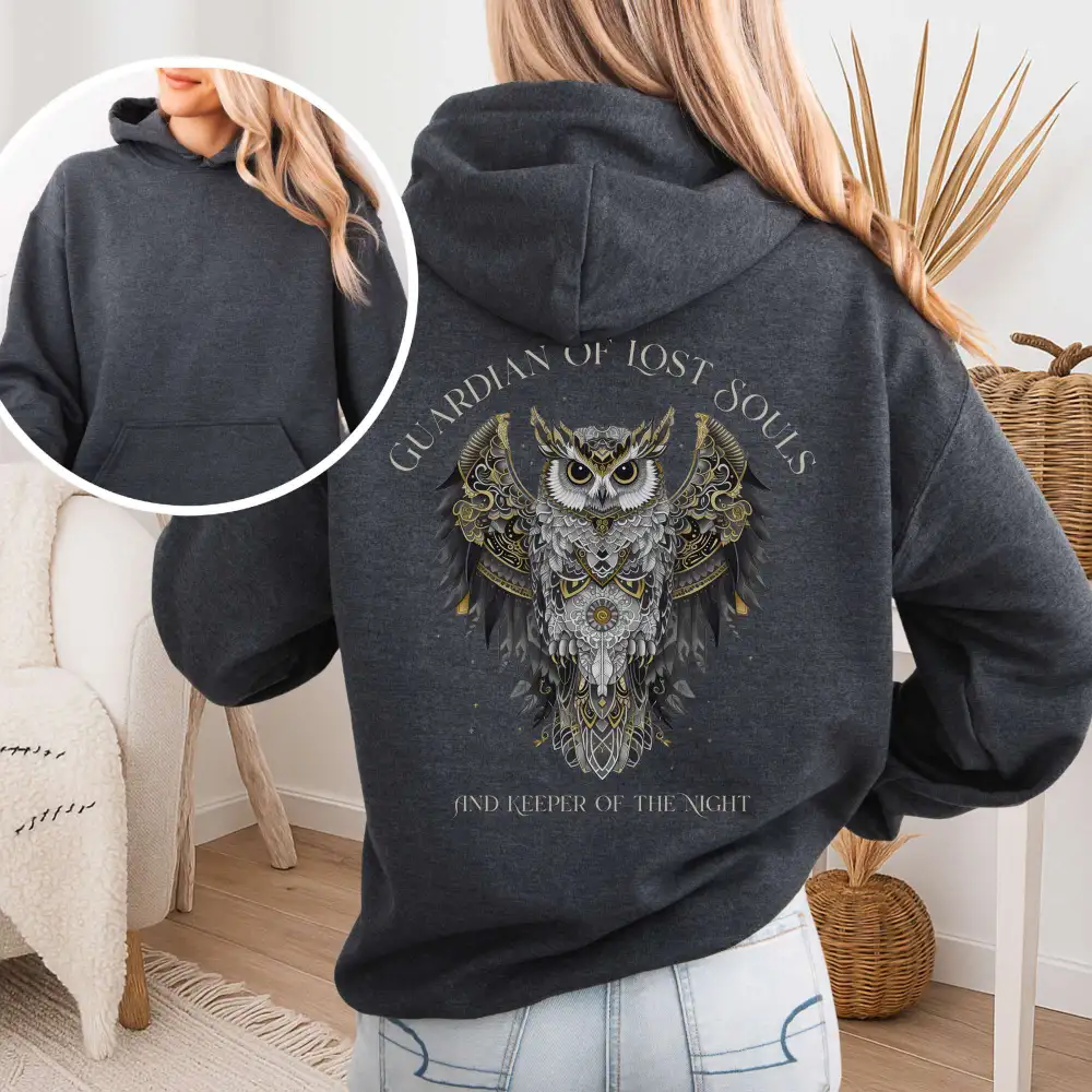 Owl Print Hoodie