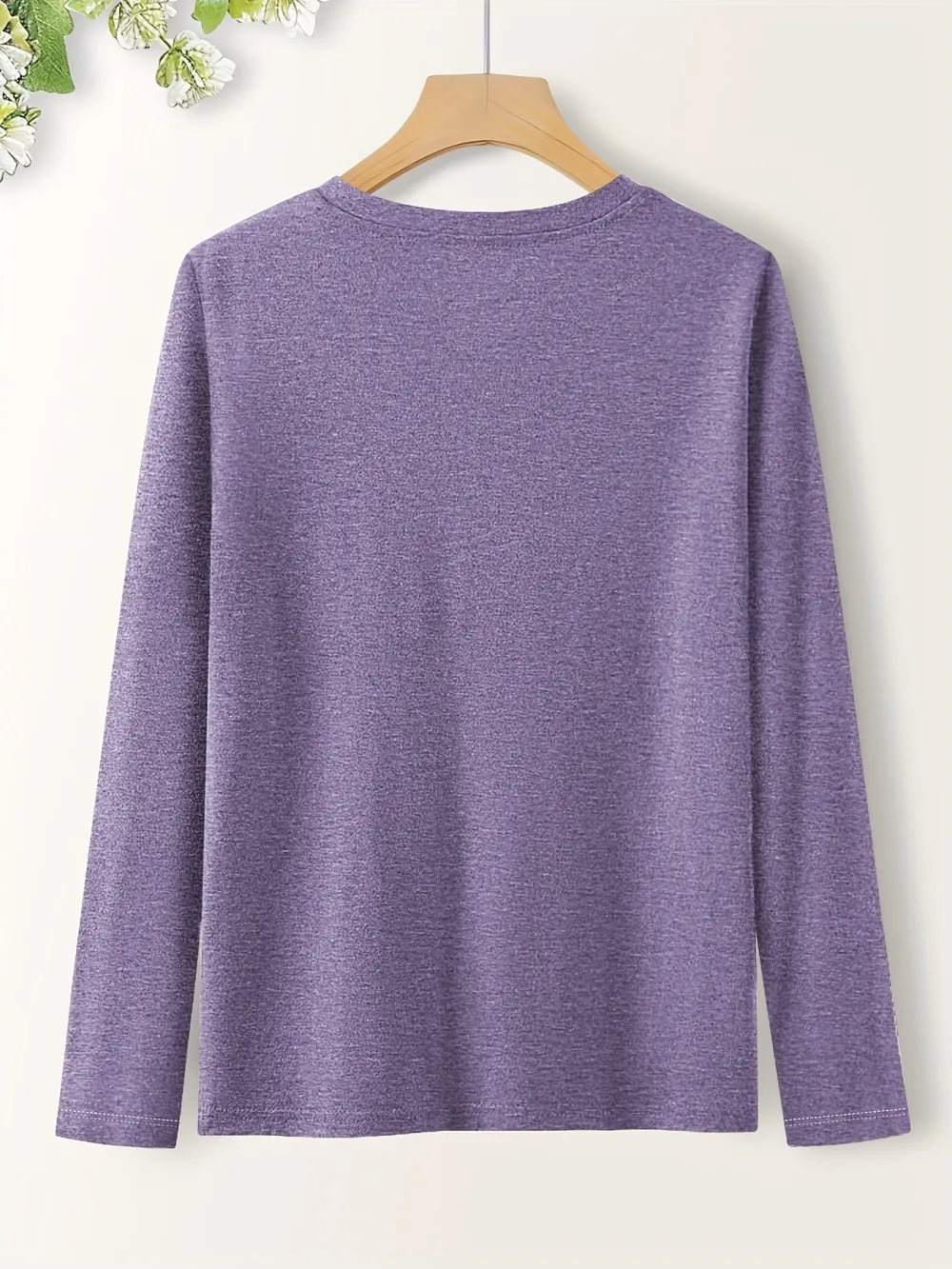 Minimalist Line Drawing Squirrel Print Long Sleeve T-shirt