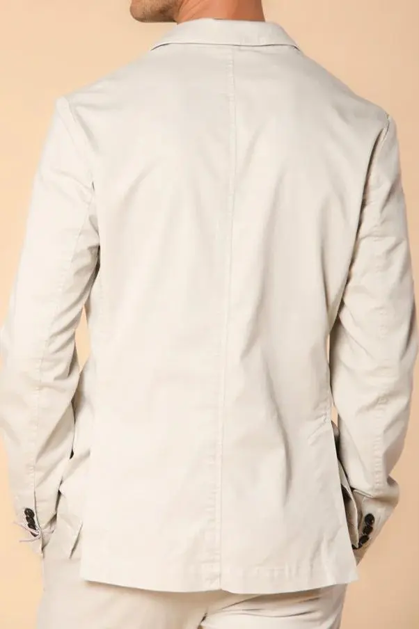 Beige Men's Cotton Fashion Blazer