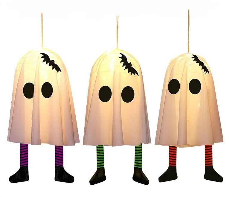 Halloween Bat Ghost LED Decorative Lights Hanging Ornaments