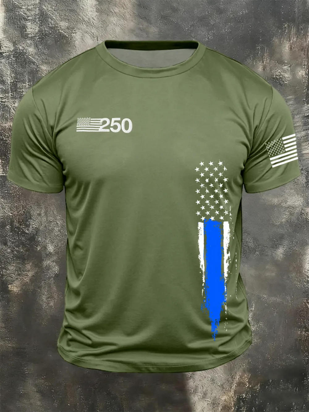 Men's American Anniversary Short-Sleeve Crew Neck T-Shirt