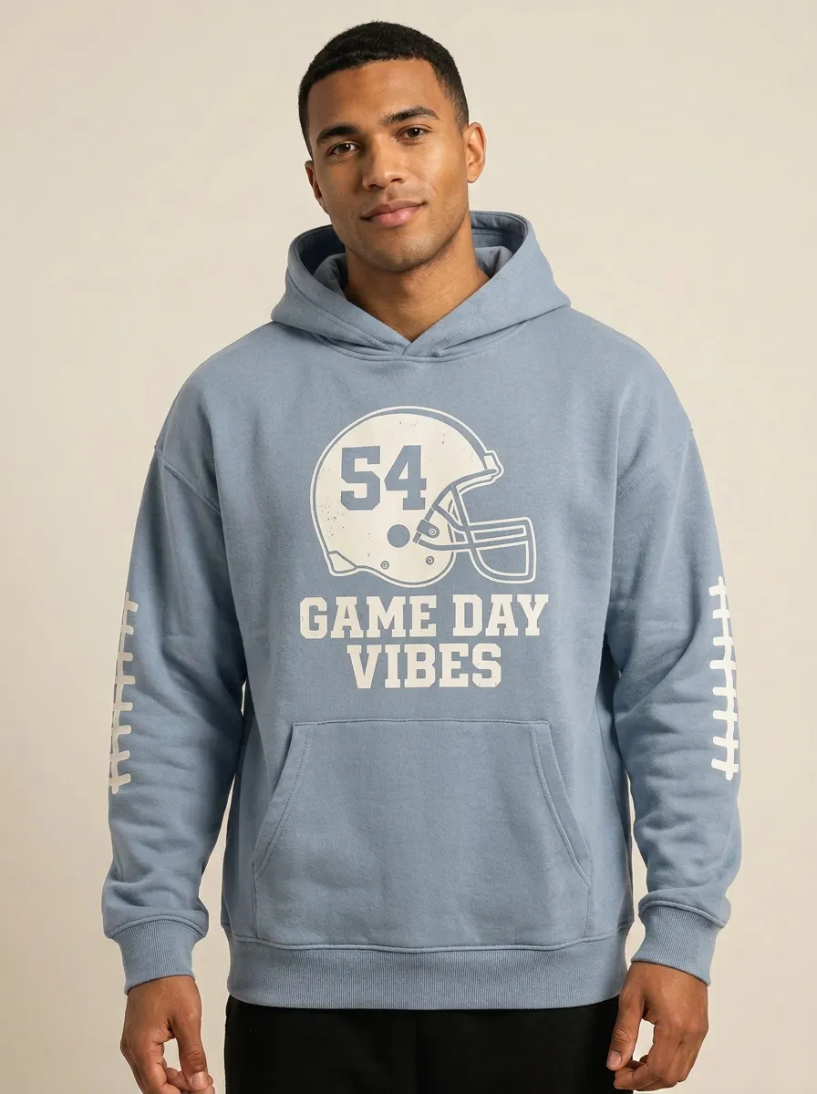 Men's Football Lover Helmet Game Day Vibes Hoodie