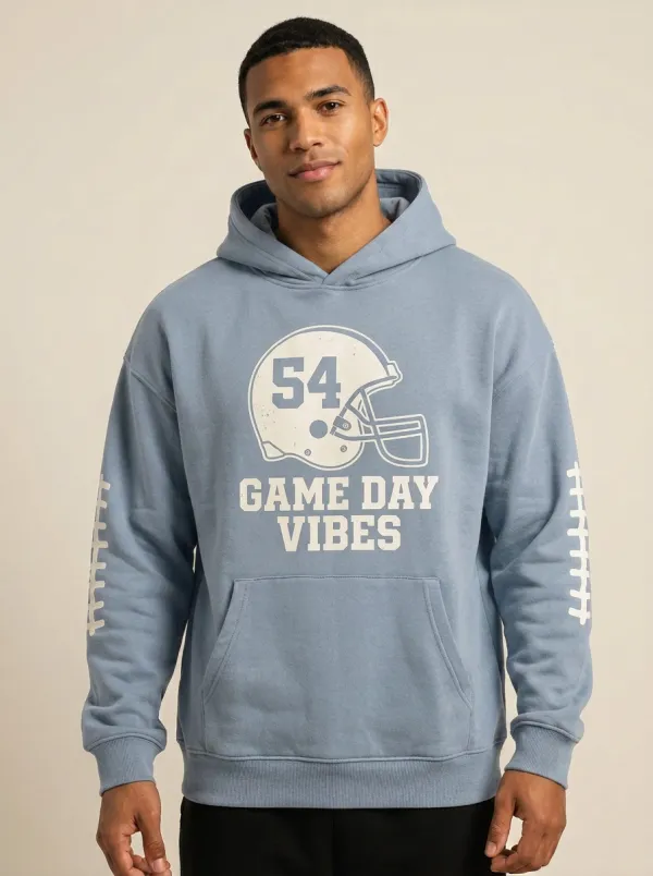 Men's Football Lover Helmet Game Day Vibes Hoodie