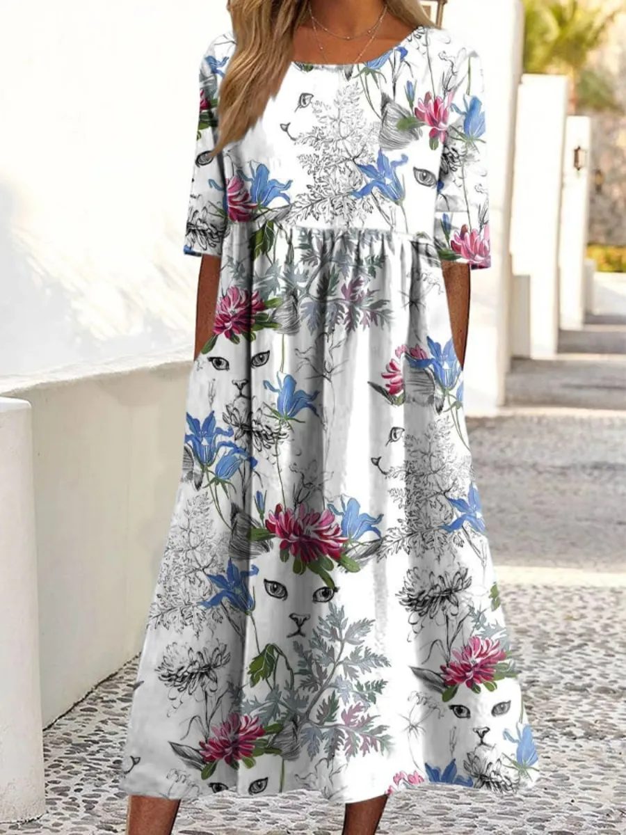Women'S Casual Art Printed Casual Dress