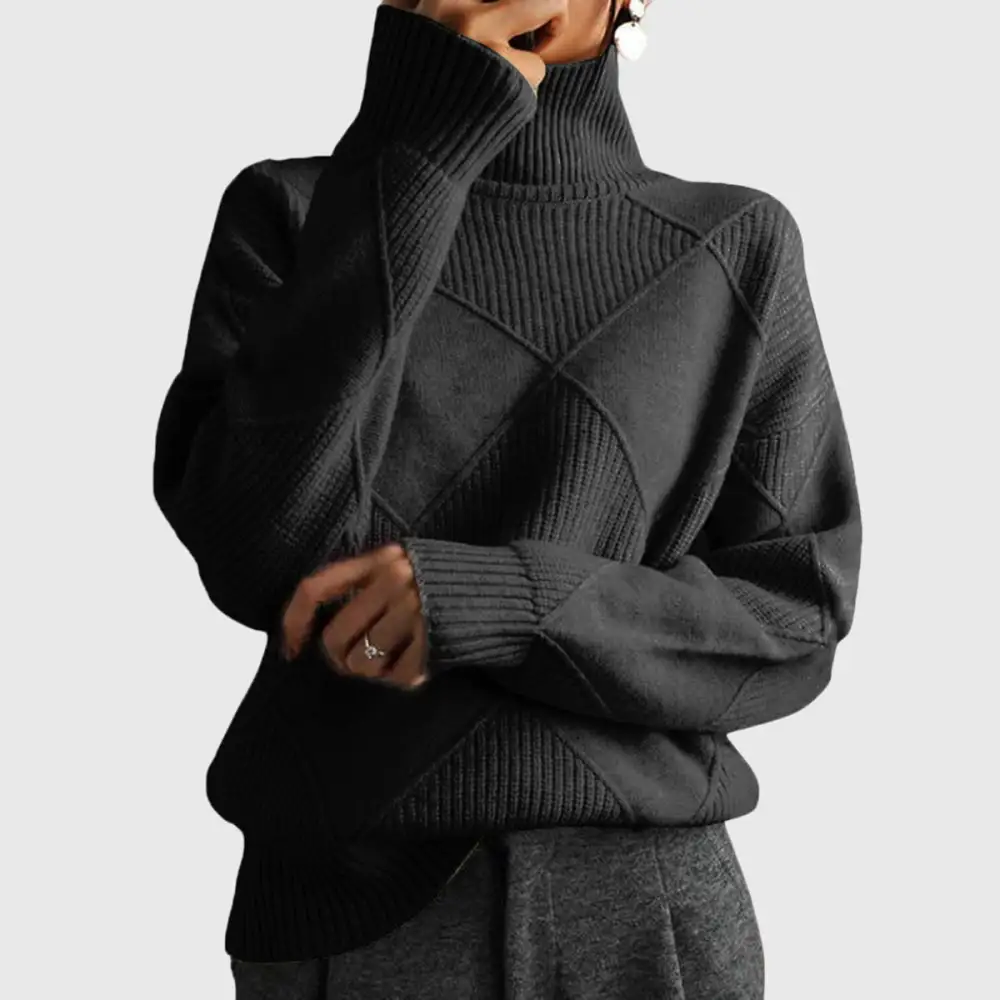Classic Turtleneck Knit Sweater